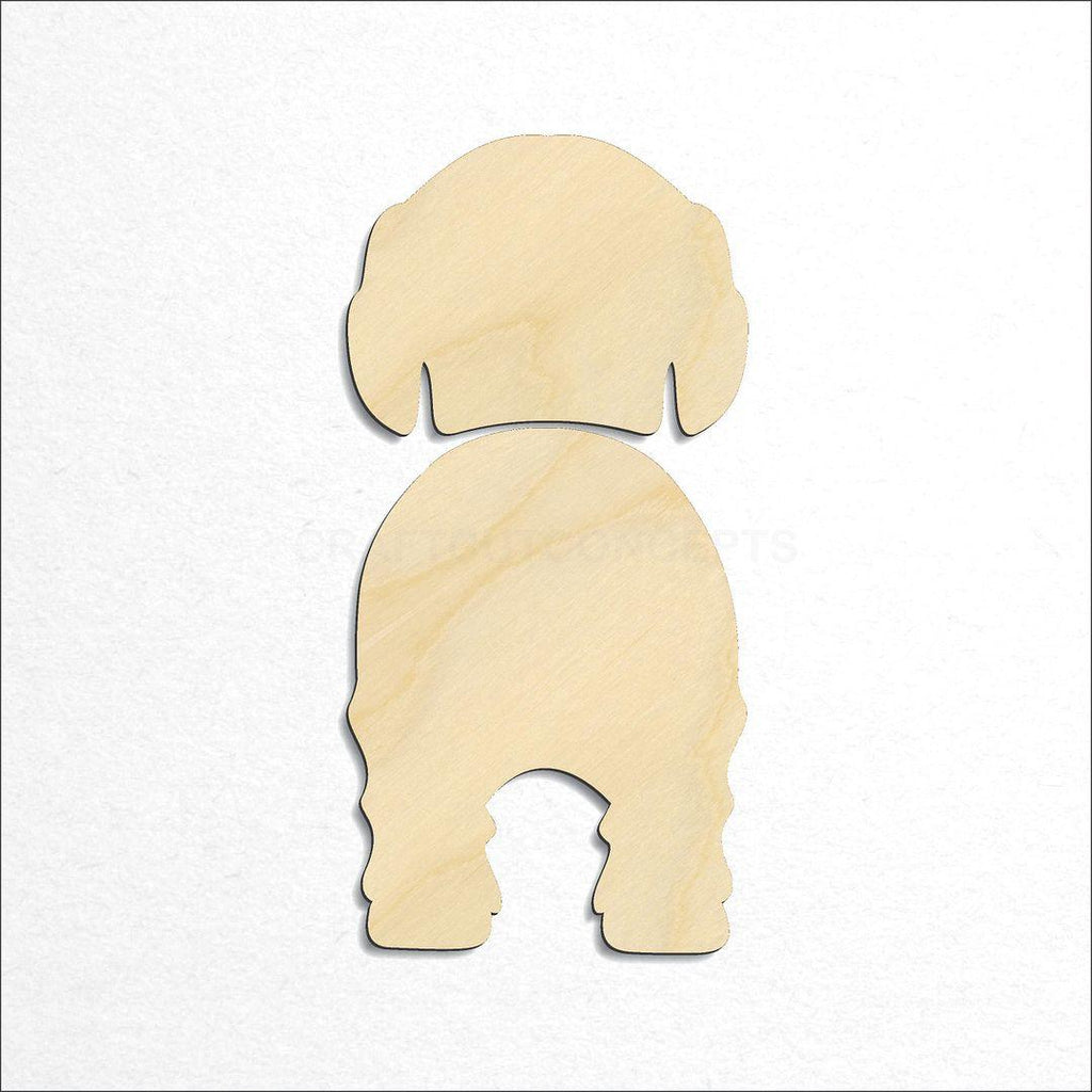 Wooden Spinone Italiano craft shape available in sizes of 2 inch and up