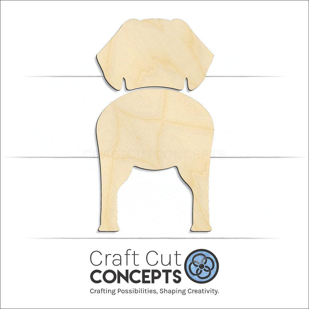 Craft Cut Concepts Logo under a wood Tibetan Spaniel craft shape and blank