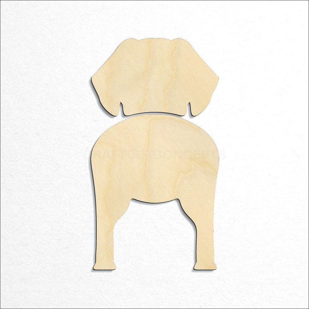 Wooden Tibetan Spaniel craft shape available in sizes of 2 inch and up