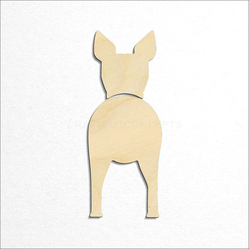 Wooden Toy Fox Terrier craft shape available in sizes of 2 inch and up