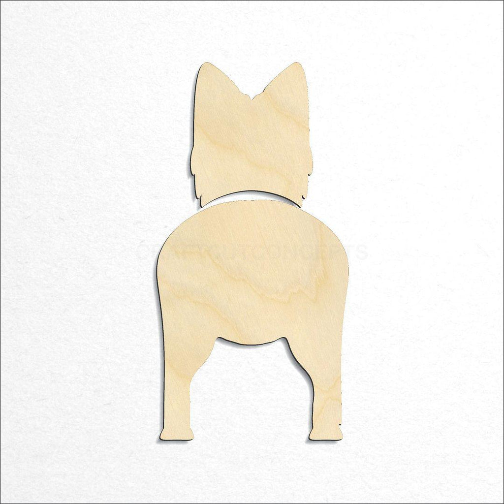 Wooden Australian Terrier craft shape available in sizes of 2 inch and up