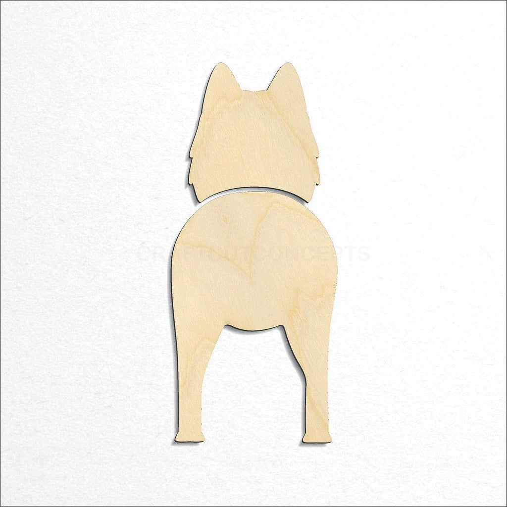 Wooden Belgian Tervuren craft shape available in sizes of 2 inch and up