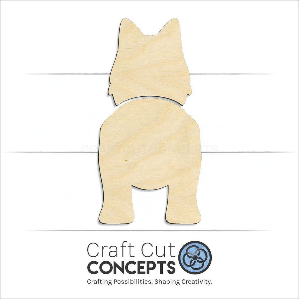 Craft Cut Concepts Logo under a wood Berger Picards craft shape and blank