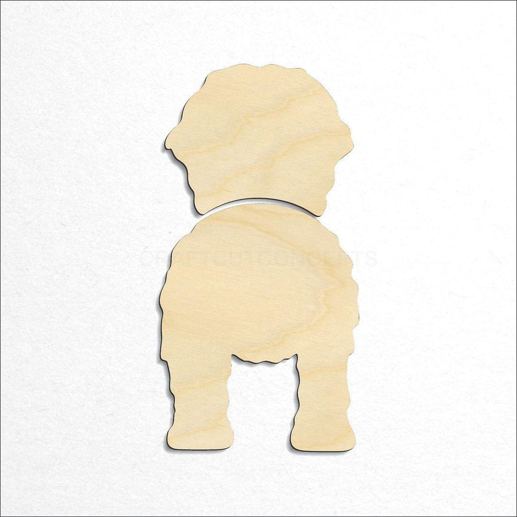 Wooden Bernese Mountain Dog craft shape available in sizes of 2 inch and up