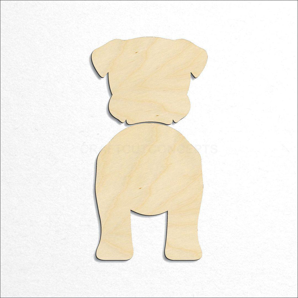 Wooden Black Russian Terrier craft shape available in sizes of 2 inch and up