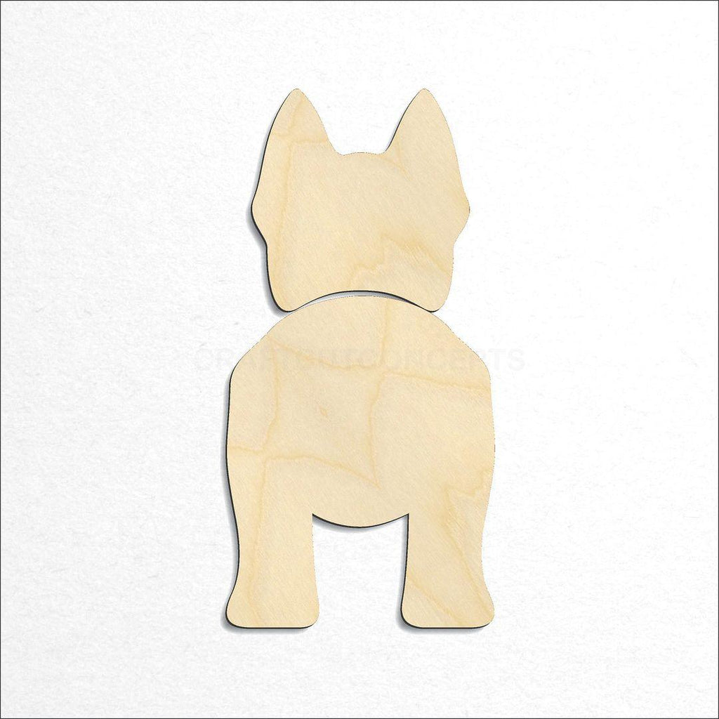 Wooden Blue Heeler craft shape available in sizes of 2 inch and up