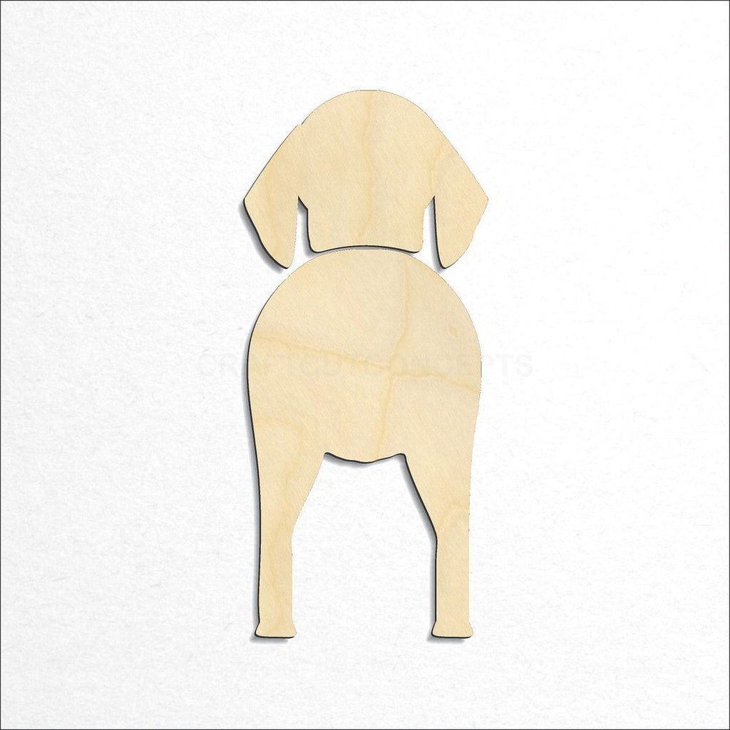 Wooden Bluetick Coonhound craft shape available in sizes of 2 inch and up