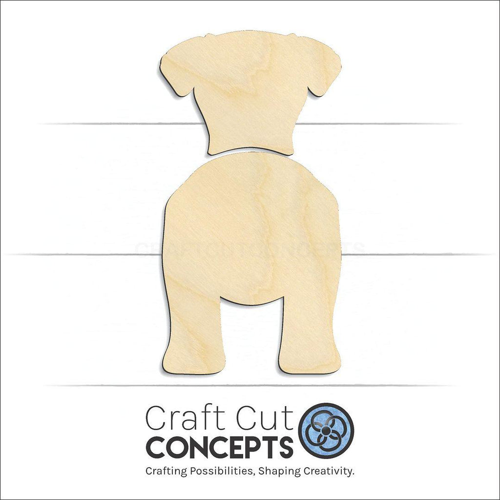 Craft Cut Concepts Logo under a wood Boerboel craft shape and blank