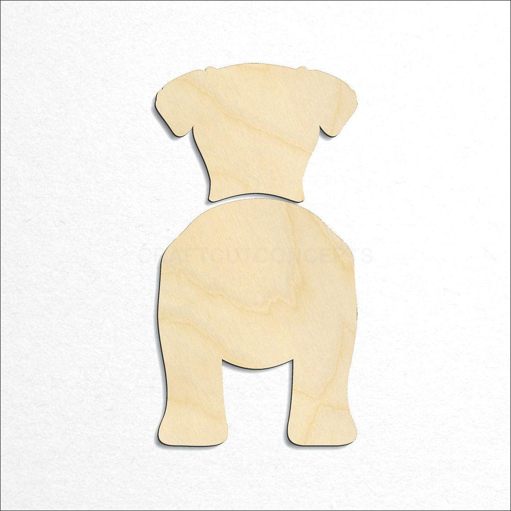 Wooden Boerboel craft shape available in sizes of 2 inch and up