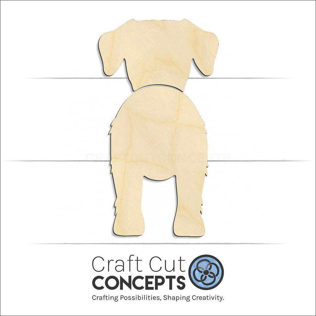 Craft Cut Concepts Logo under a wood Borador craft shape and blank