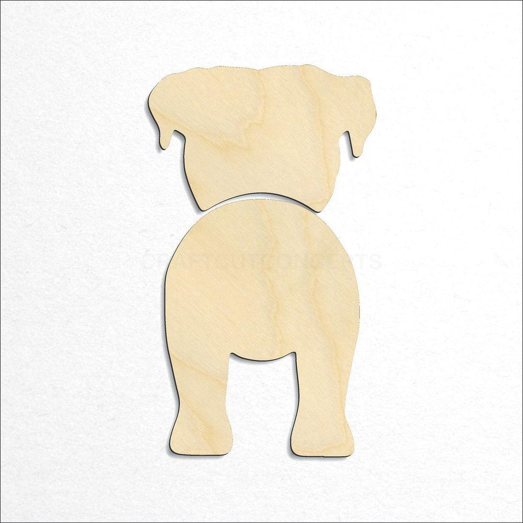 Wooden Boxer craft shape available in sizes of 2 inch and up