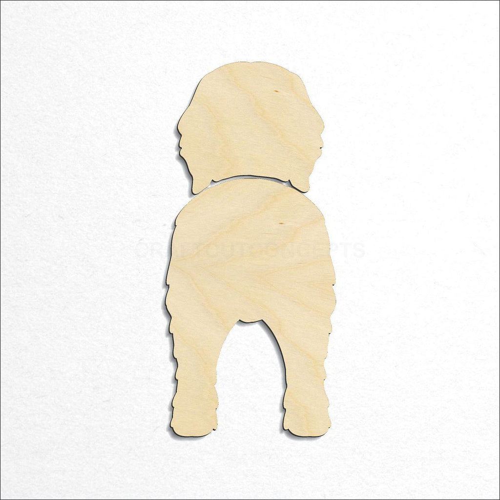 Wooden Briard craft shape available in sizes of 2 inch and up