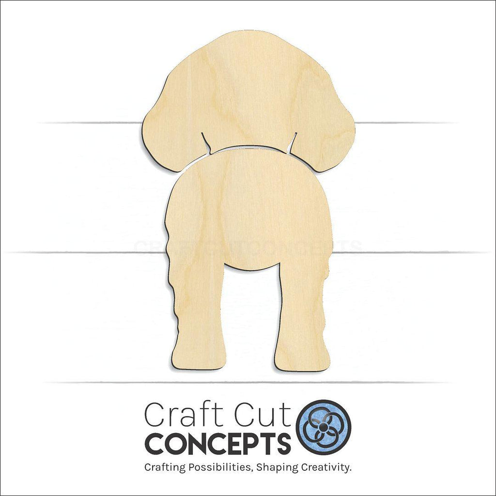 Craft Cut Concepts Logo under a wood Brittany craft shape and blank