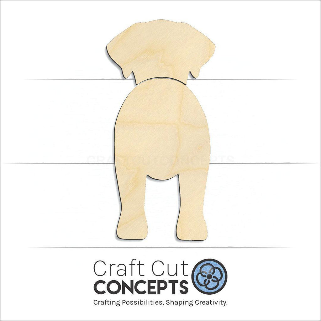 Craft Cut Concepts Logo under a wood Broholmer craft shape and blank