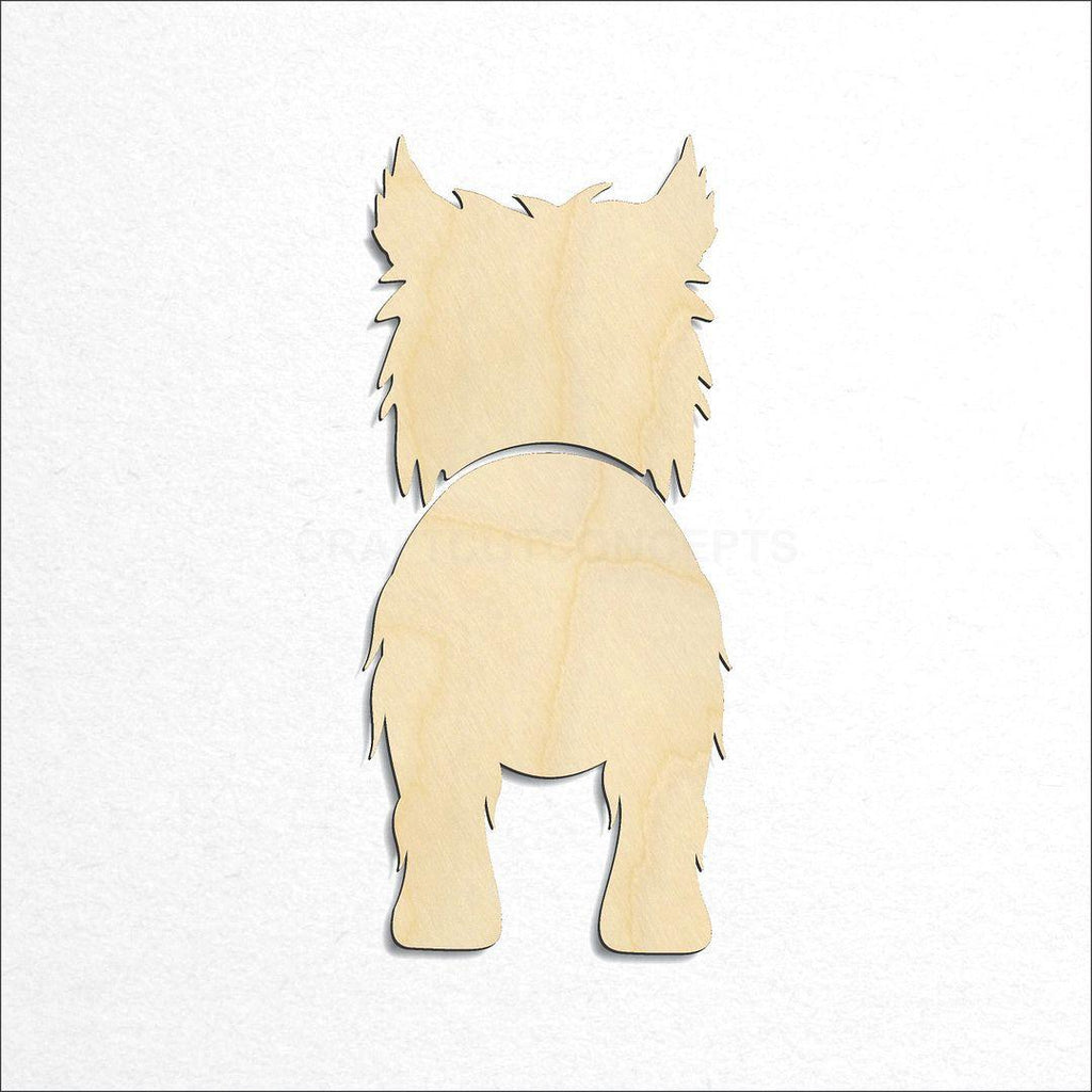 Wooden Cairn Terrier craft shape available in sizes of 3 inch and up