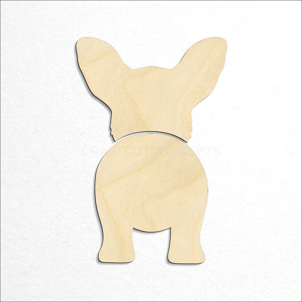 Wooden Cardigan Welsh Corgi craft shape available in sizes of 2 inch and up