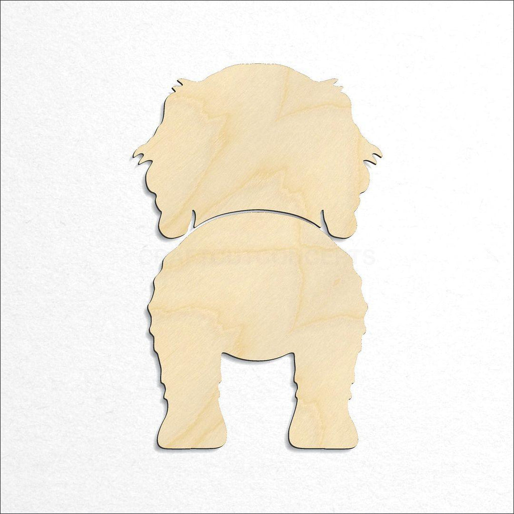 Wooden Cockapoo craft shape available in sizes of 2 inch and up