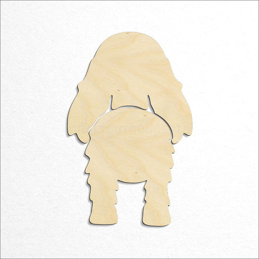 Wooden Cocker Spaniel craft shape available in sizes of 2 inch and up