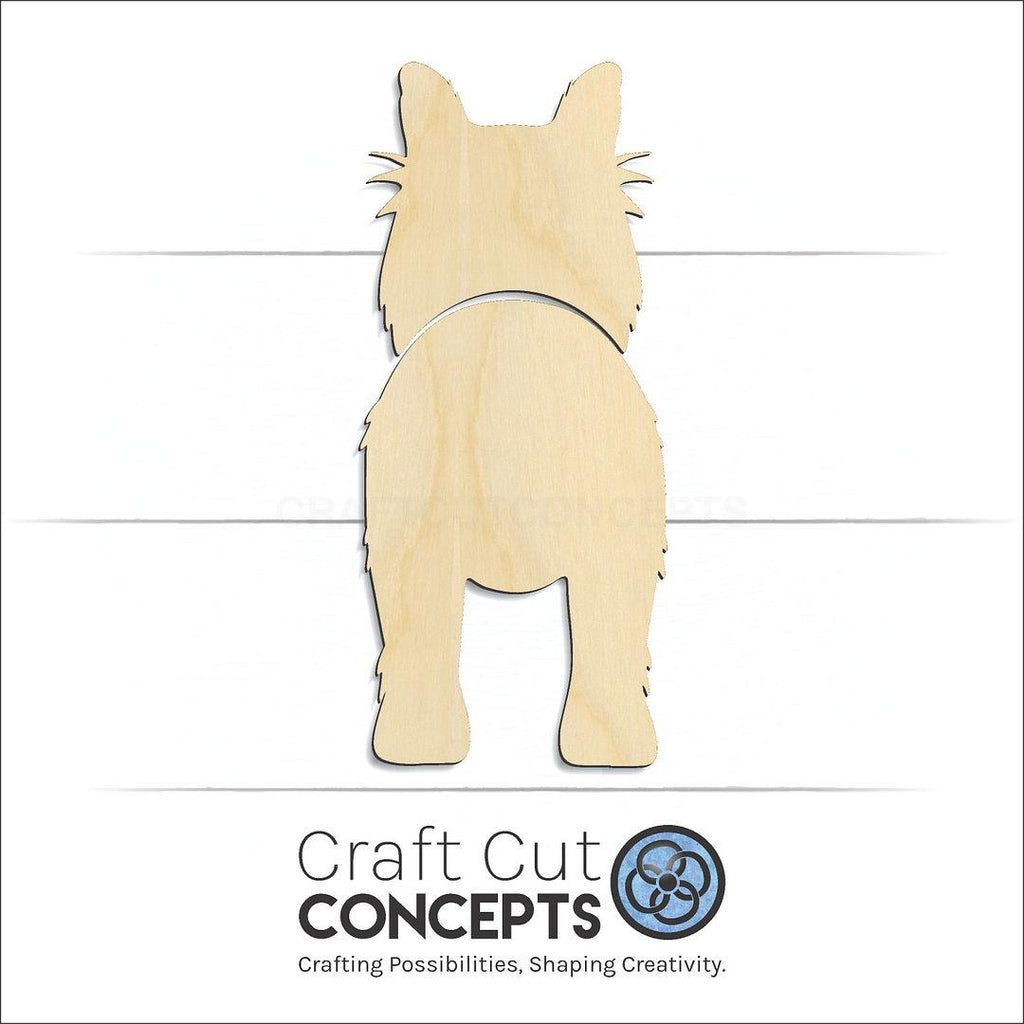 Craft Cut Concepts Logo under a wood Collie craft shape and blank