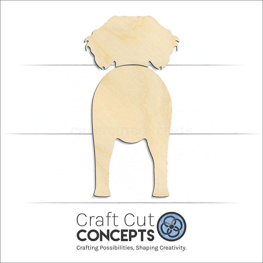 Craft Cut Concepts Logo under a wood Deutsche Wachtelhund craft shape and blank