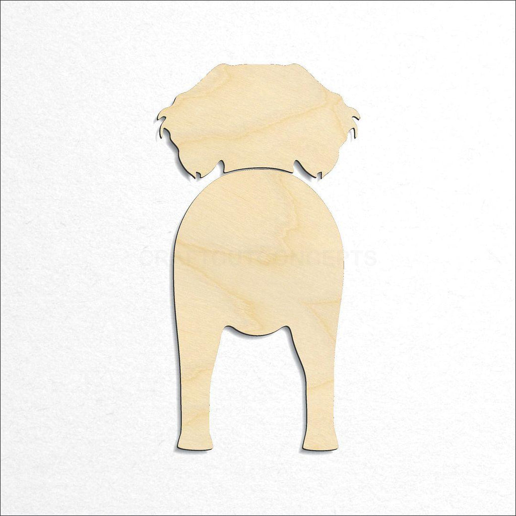 Wooden Deutsche Wachtelhund craft shape available in sizes of 3 inch and up