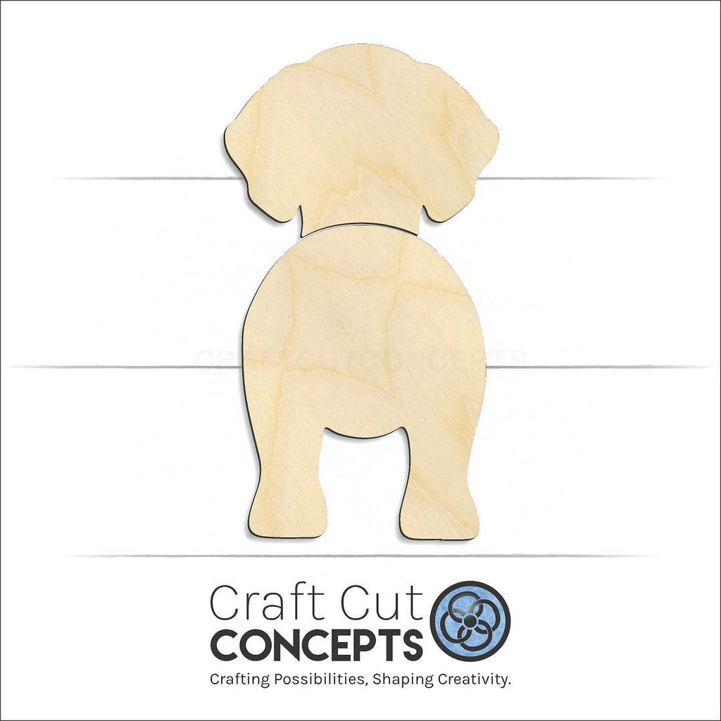 Craft Cut Concepts Logo under a wood Drever craft shape and blank