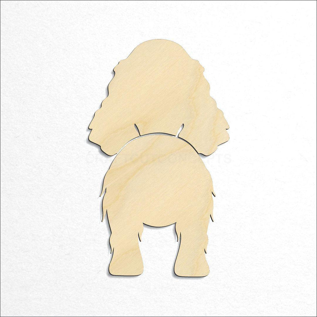 Wooden English Cocker Spaniel craft shape available in sizes of 2 inch and up