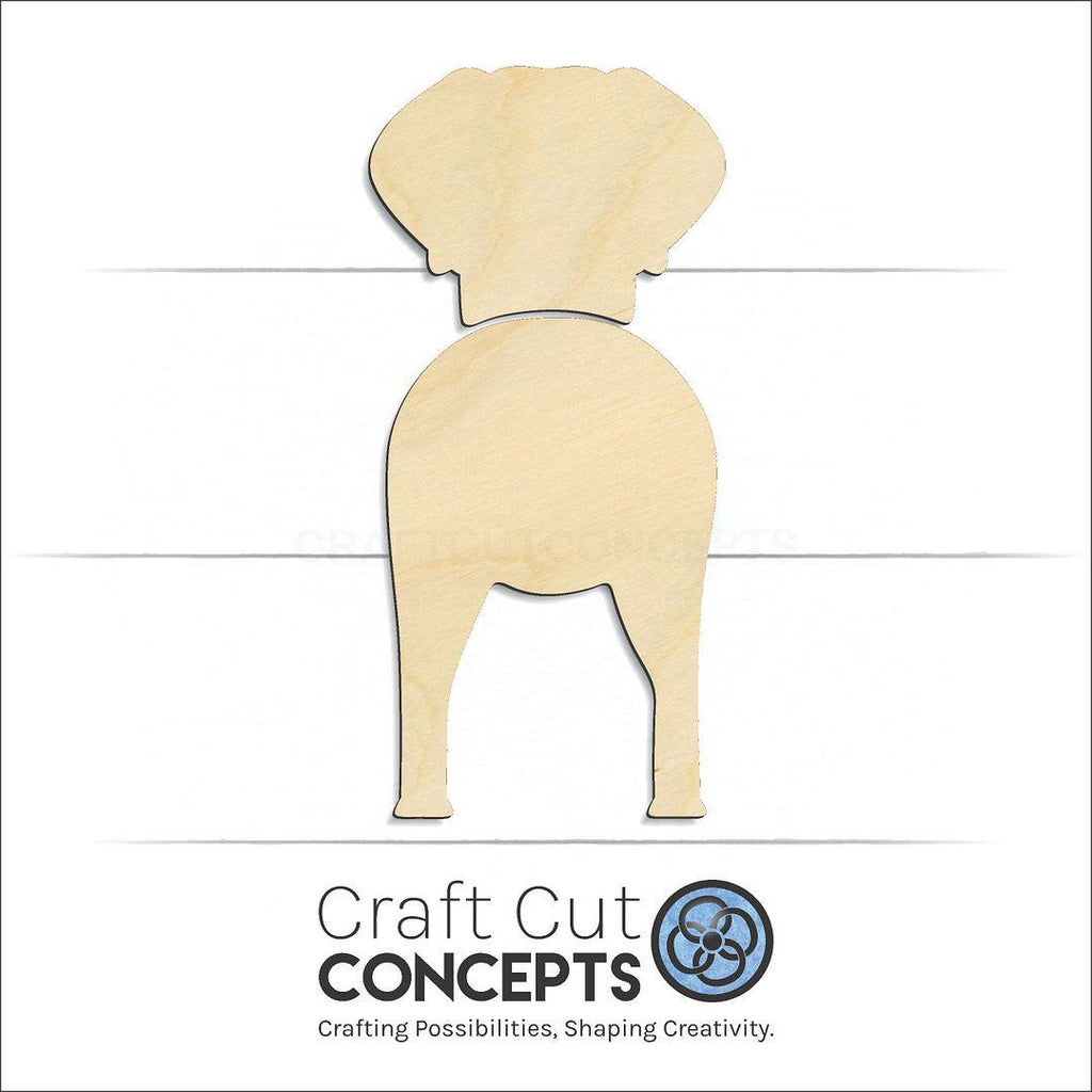 Craft Cut Concepts Logo under a wood English Foxhounds craft shape and blank