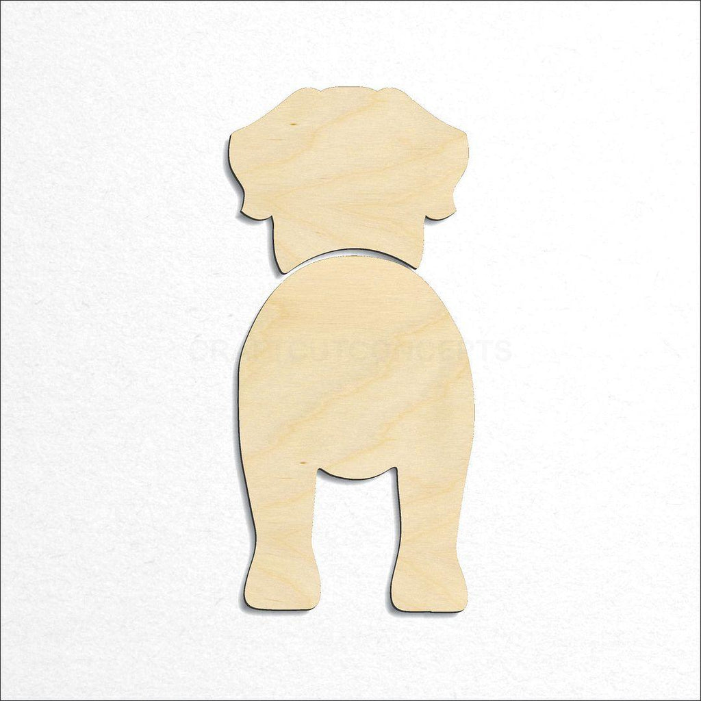 Wooden English Mastiff craft shape available in sizes of 2 inch and up