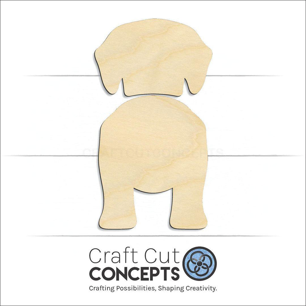 Craft Cut Concepts Logo under a wood Entle Bucher Montain Dogs craft shape and blank