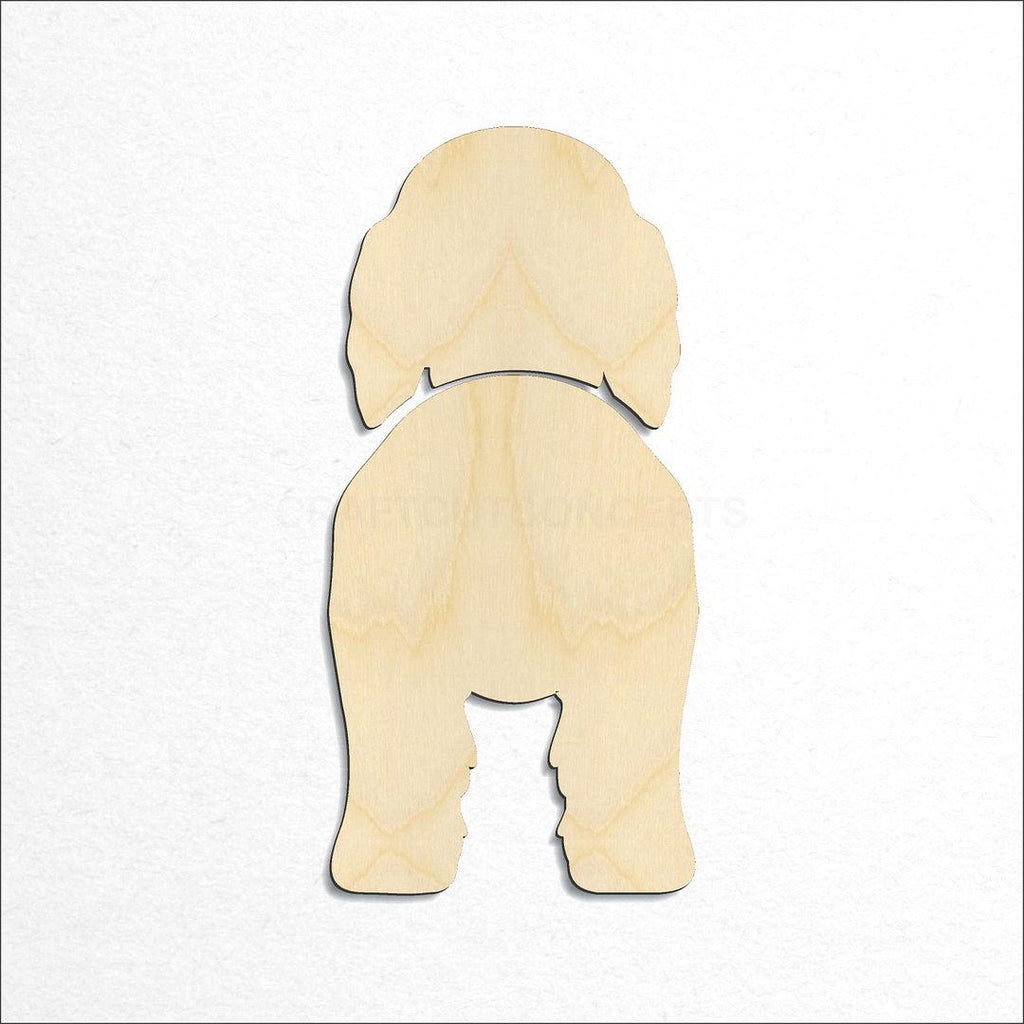 Wooden Field Spaniel craft shape available in sizes of 2 inch and up