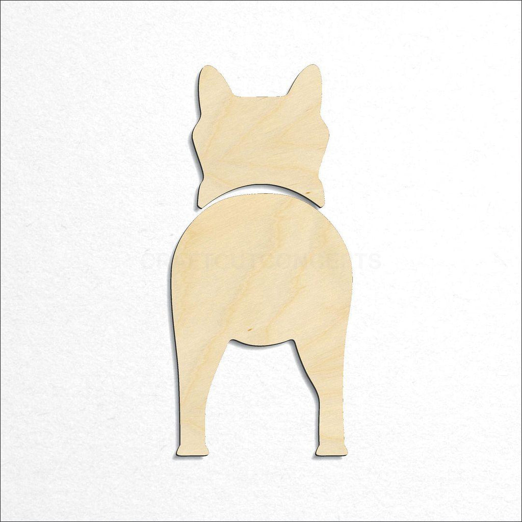 Wooden Finnish Spitz craft shape available in sizes of 2 inch and up