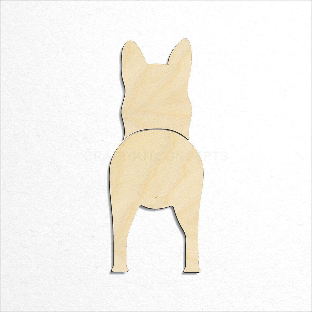 Wooden German Shepherd craft shape available in sizes of 2 inch and up