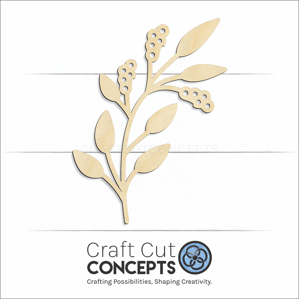 Craft Cut Concepts Logo under a wood Circular Assembly Olive Branch craft shape and blank