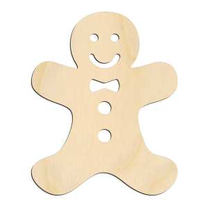 Gingerbread Man with Details Cut