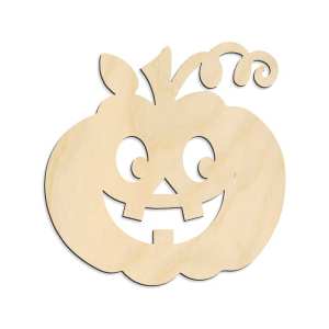 Jack-O'-Lantern Winking with Curled Vine