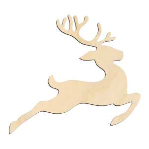 Leaping Reindeer Silhouette